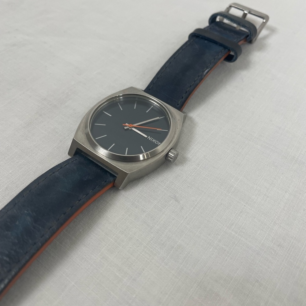 Nixon Timeteller MINIMAL Blue Leather Suede Watch Strap